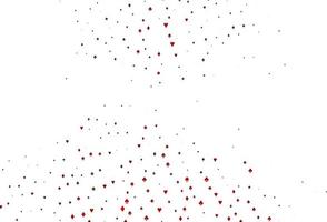 Light Red vector template with poker symbols.
