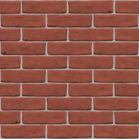 Vector illustration with Red brick wall for site background, banner, 3D texture design. Seamless photorealistic pattern.