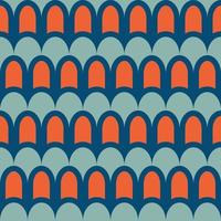 Retro seamless pattern in the style of the 70s and 60s vector