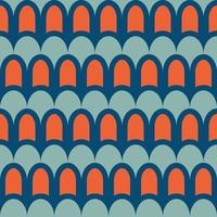 Retro seamless pattern in the style of the 70s and 60s vector