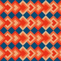 Vintage aestethic pattern with triangles in the style of the 70s and 60 vector