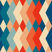 Vintage pattern with triangles in the style of the 70s and 60 vector