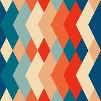 Vintage pattern with triangles in the style of the 70s and 60 vector