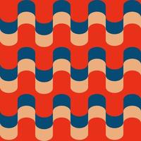 Retro seamless pattern in the style of the 70s and 60s vector