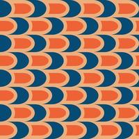 Retro seamless pattern in the style of the 70s and 60s vector