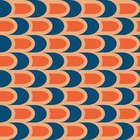 Retro seamless pattern in the style of the 70s and 60s vector