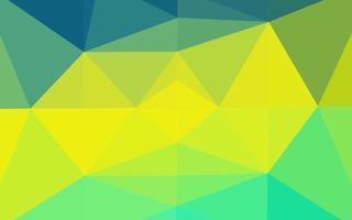Diseño abstracto de polígono vectorial verde claro y amarillo. vector