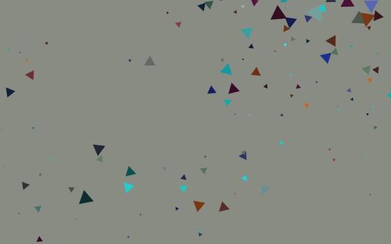 Light Multicolor, Rainbow vector layout with lines, triangles.