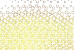 Light orange vector background with bubbles.