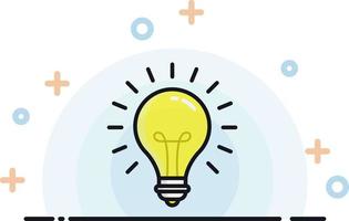 creative light bulb idea vector