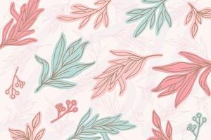 floral abstract background design vector