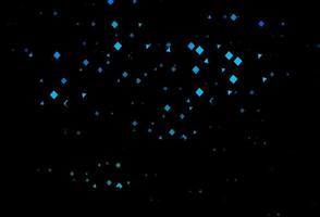 Dark blue, green vector pattern in polygonal style with circles.