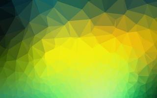 Dark Blue, Yellow vector shining triangular background.