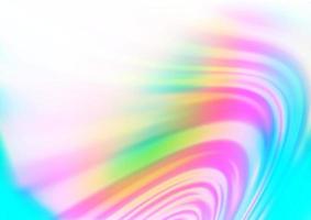 Light Multicolor, Rainbow vector template with bent ribbons.