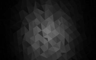 Dark Silver, Gray vector polygon abstract backdrop.