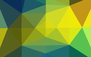 cubierta de mosaico de triángulo vectorial azul oscuro y amarillo. vector