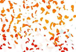 Light Orange vector backdrop with abstract shapes.