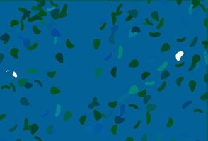 Light Blue, Green vector texture with random forms.