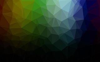Dark Multicolor, Rainbow vector triangle mosaic texture.