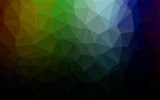 Dark Multicolor, Rainbow vector triangle mosaic texture.