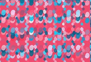 Light Blue, Red vector background with lava shapes.