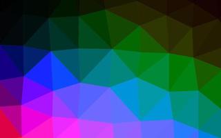 Dark Multicolor, Rainbow vector shining triangular pattern.