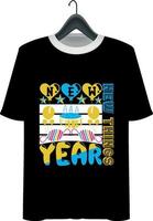New year t-shirt design vector