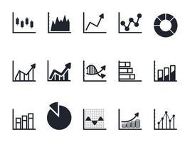 Chart and Graph icon set, Pie chart icon. vector