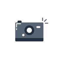 Cute camera icon, Vector and Illustration.
