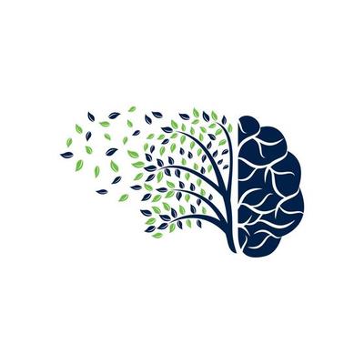 Blowing tree and maple leafs logo design. Canada business sign.