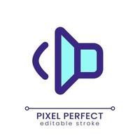 Volume pixel perfect RGB color ui icon. Loud ringtone for smartphone. Simple filled line element. GUI, UX design for mobile app. Vector isolated pictogram. Editable stroke