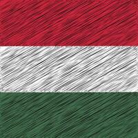 Hungary Independence Day 15 March, Square Flag Design vector