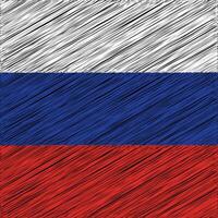 día de la independencia de rusia 12 de junio, diseño de bandera cuadrada vector