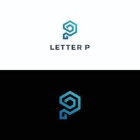 Letter P logotype vector template