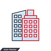 building icon logo vector illustration. building symbol template for graphic and web design collection