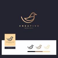 Bird logo design template vector