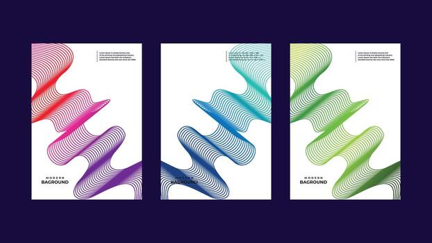 Abstract background liquid colors and lines in a beautiful combination Modern vector template for design of posters and much more