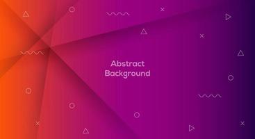 Abstract Colorful Purple with Geometric Shape Combination Background Design. vector