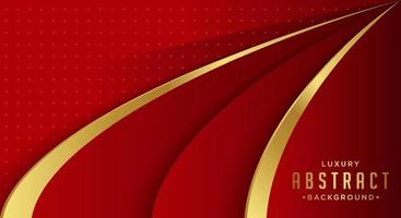 Luxury red background vector. Abstract red and golden lines background with glow effect. vector