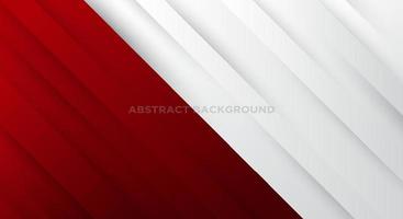 Red and white modern abstract background design. Modern  minimal style. vector