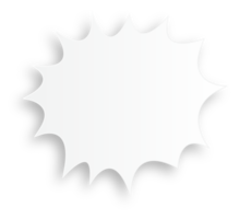 bulle blanche vide png