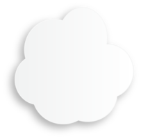 White Empty Speech Bubble png