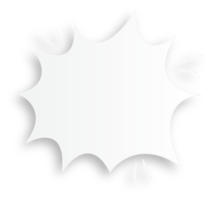 bulle blanche vide png