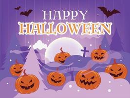 Pumpkin Party background vector