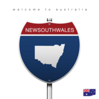 The City label and map of AUSTRALIA In American Signs Style. png