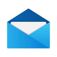 Modern flat design of letter envelope file icon vector