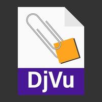 Modern flat design of DBV file icon for web vector