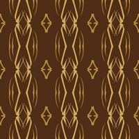 Luxury brown geometric pattern design with tribal shape elements. Ideal for fabric design, paper print and web backdrop.