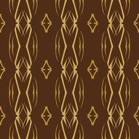 Luxury brown geometric pattern design with tribal shape elements. Ideal for fabric design, paper print and web backdrop. vector