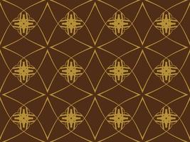 Luxury brown geometric pattern design with tribal shape elements. Ideal for fabric design, paper print and web backdrop.